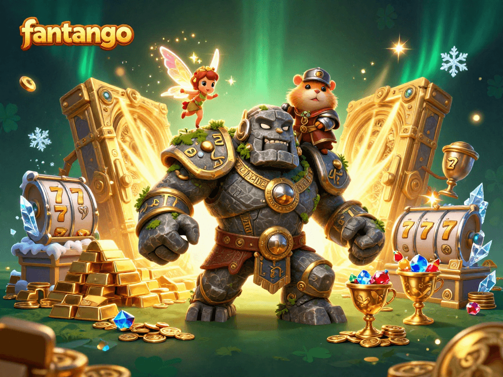 Experience the thrilling magic of fantango with adventure-filled characters and dazzling gems in a vibrant casino world.