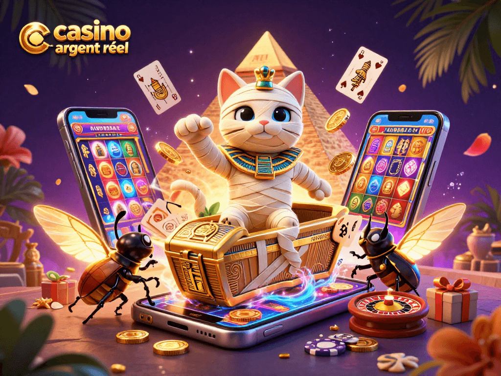 Jouez avec le casino en ligne argent réel grâce à ce chat égyptien vivant une aventure palpitante au casino.