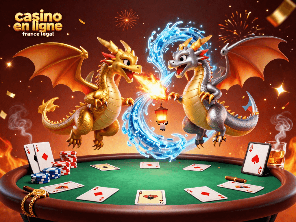 Jouez dans un casino en ligne France légal avec des dragons en feu et de la glace, action d'adrénaline garantie !