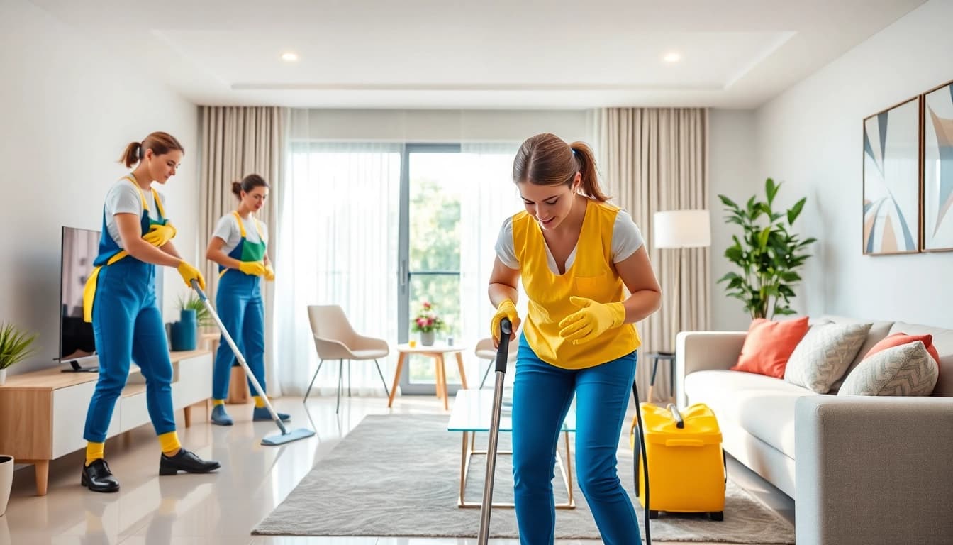 Top-notch bond cleaning Logan service being performed in a spotless apartment, highlighting professionalism and cleanliness.