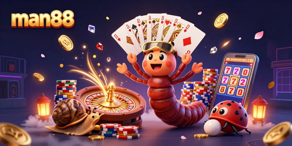 Experience thrilling wins at man88 with vibrant animated casino games and colorful characters.