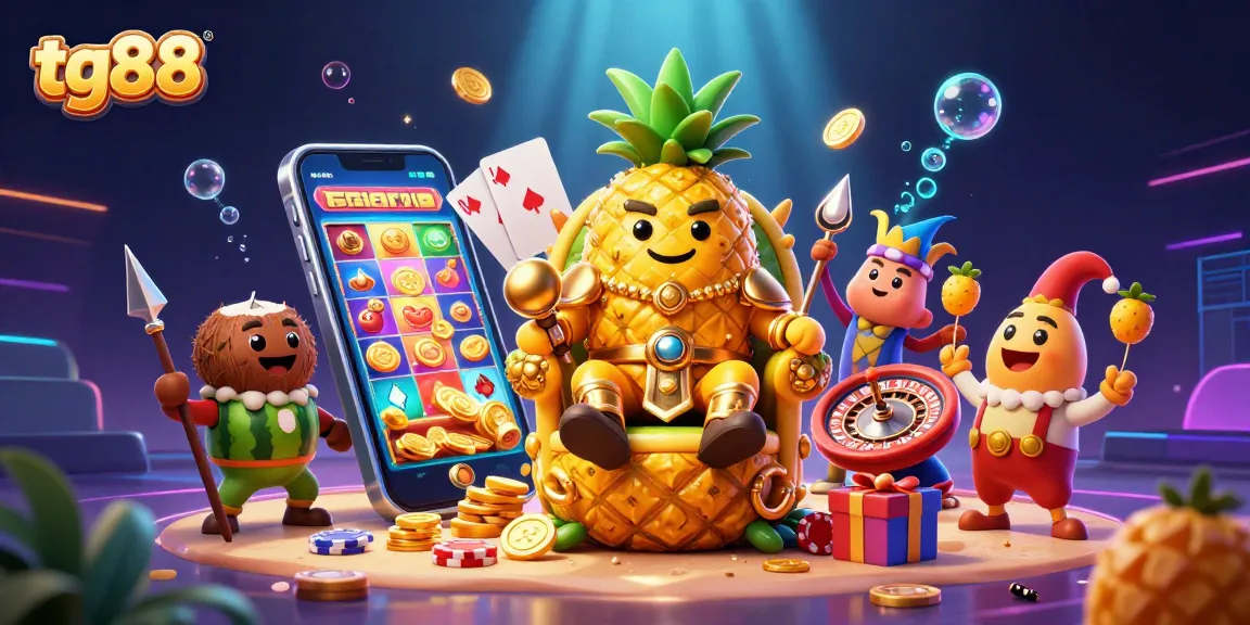 Spin the slot reels at tg88 with exciting casino characters and vibrant gaming elements.