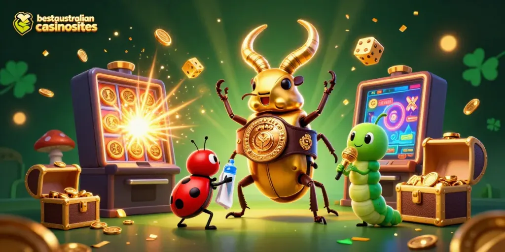 Engage in Baccarat excitement with the bestaustraliancasinosites featuring dazzling casino elements and characters.