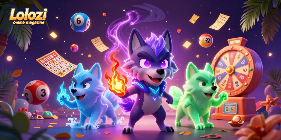 Lolozi online magazine showcases a thrilling lottery scene with animated characters and vibrant game elements.