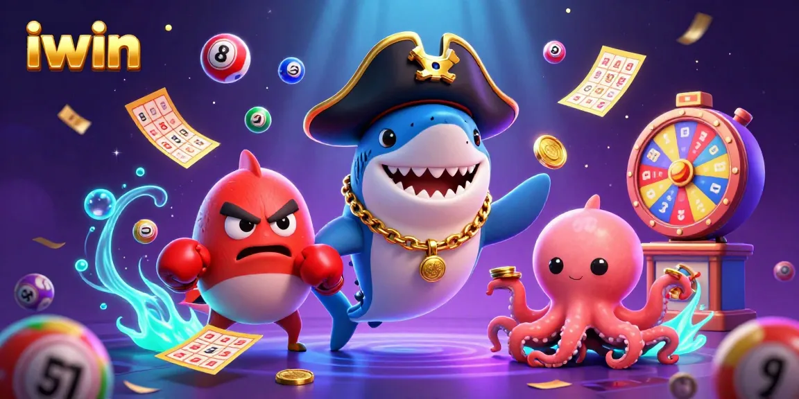 Win exciting prizes with iwin at this vibrant casino-themed digital illustration.