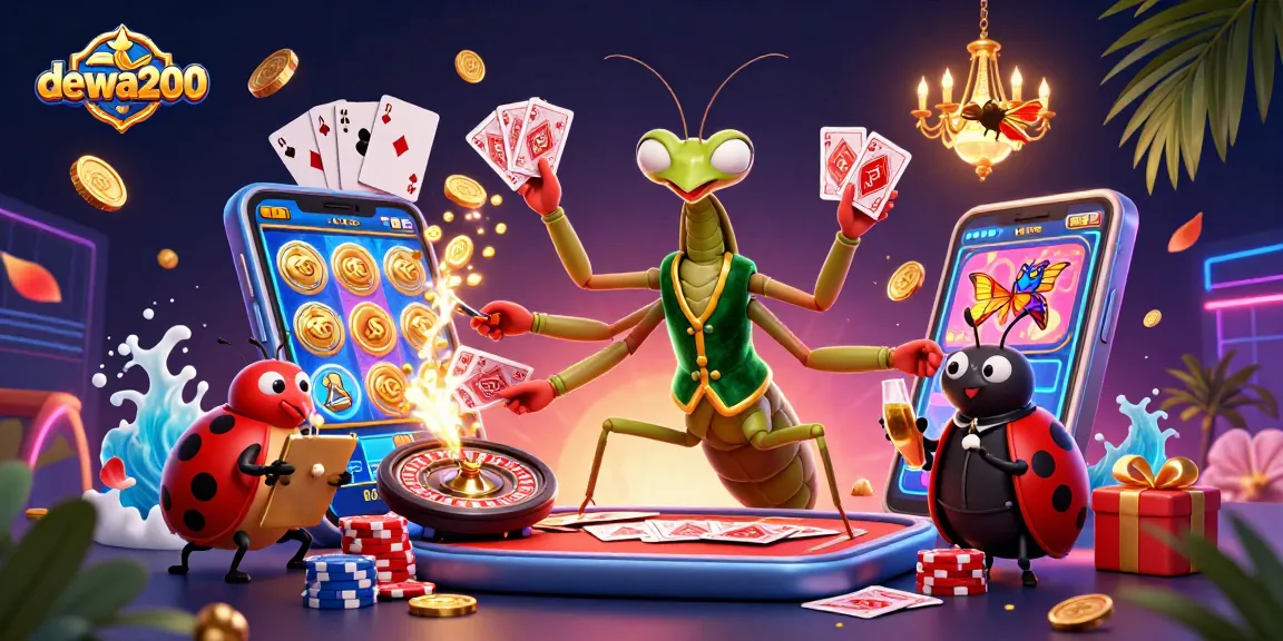Menangkan permainan slot di dewa200 dengan suasana kasino yang meriah dan karakter unik