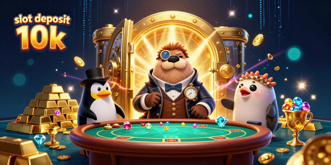 Jelajahi peluang besar di slot deposit 10k dengan karakter menarik dan efek kasino yang menawan.