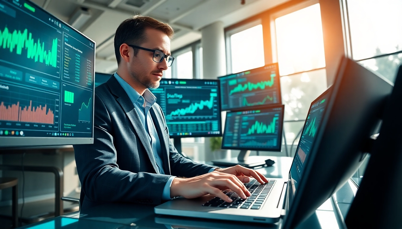 Analyze trends in a financial services website Dubai AI environment, showcasing data-driven insights.