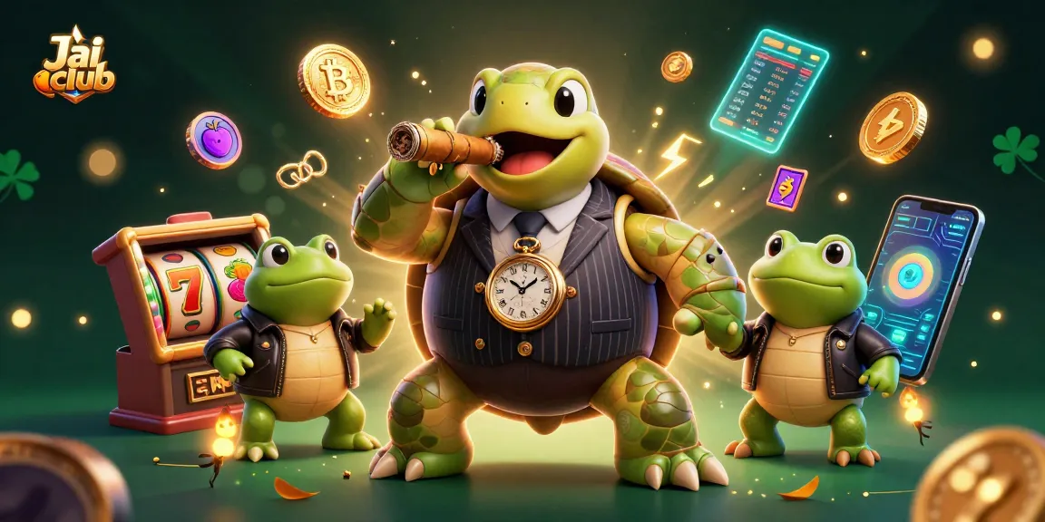 Experience thrilling games at Jai club with slot reels, dynamic characters, and a vibrant casino atmosphere.