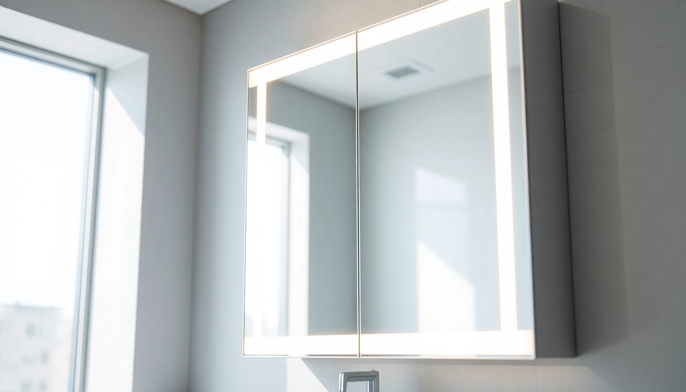 Erlebe badezimmer spiegelschränke beleuchtung mit eleganten LED-Lichtern und modernem Design.