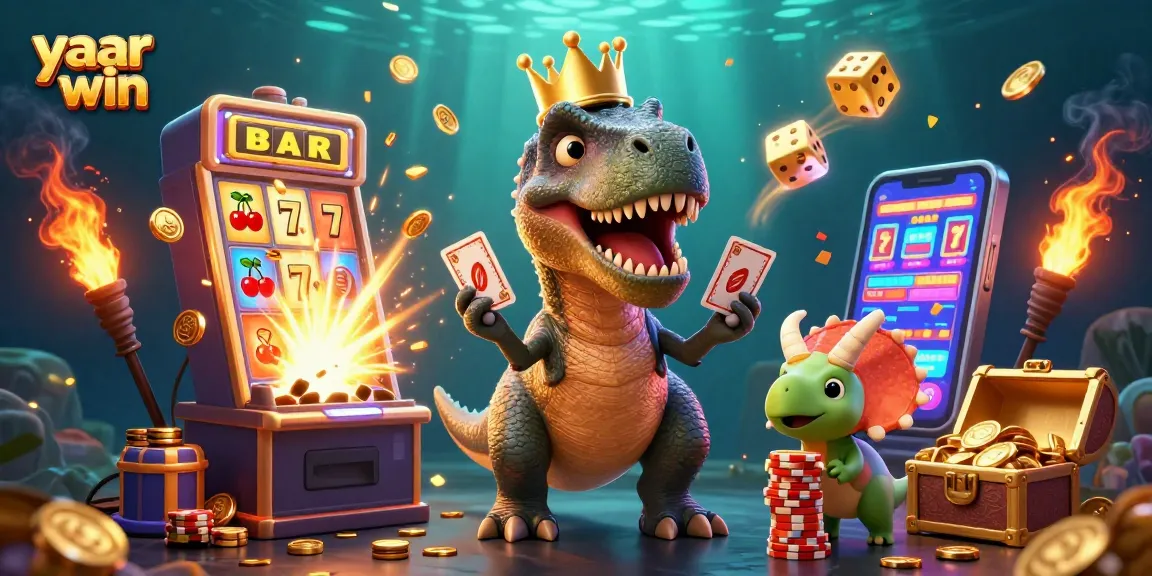 Experience thrilling wins with yaar win in this vibrant casino adventure scene.