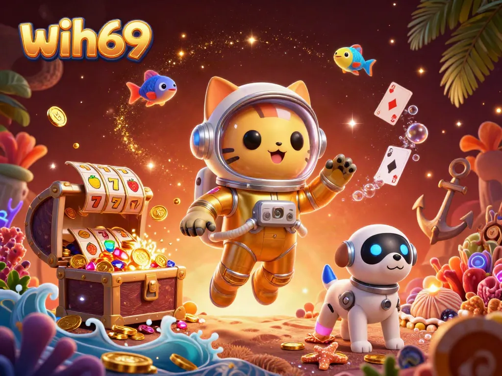 Wih69 menghadirkan kucing astronaut dalam permainan slot penuh warna
