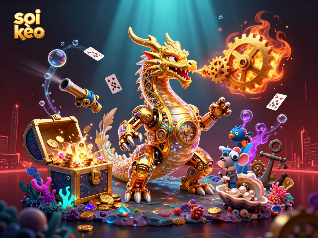 Soi kèo: Engage in thrilling betting action with dynamic 3D casino elements.