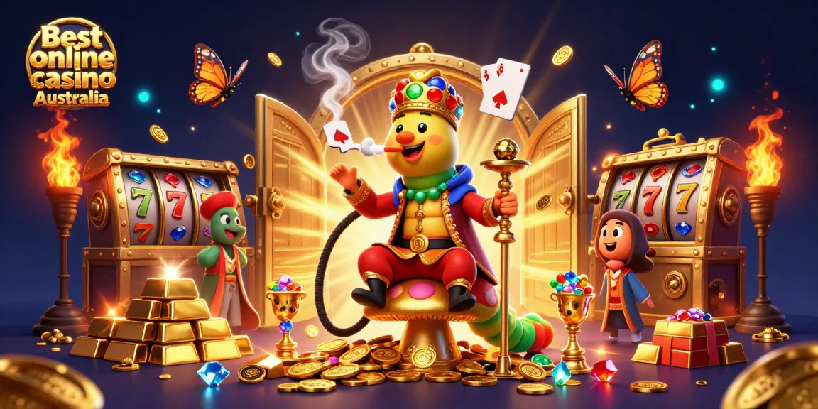 Experience vibrant action at the Best online casino Australia with this exciting poker-themed illustration.