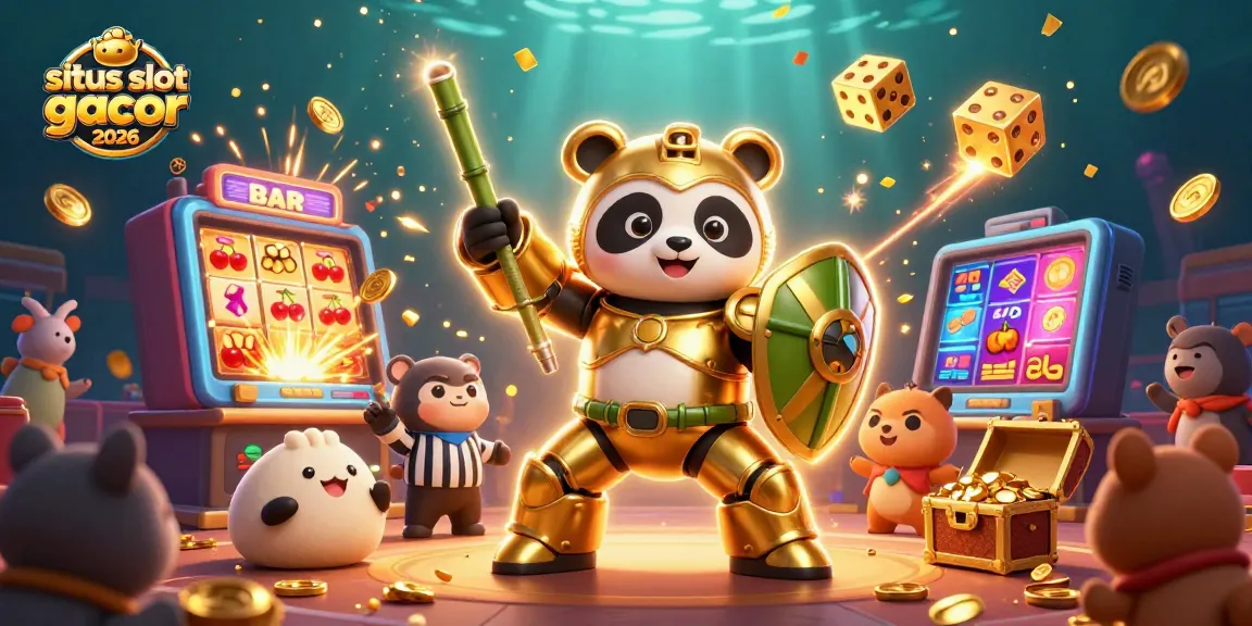 Menangkan jackpot di situs slot gacor 2026 dengan ilustrasi aksi penuh warna.
