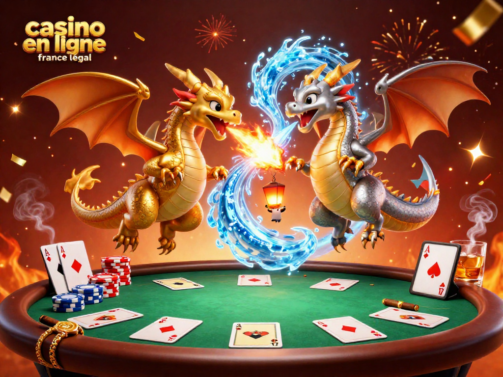 Jouez dans un casino en ligne France légal avec des dragons en feu et de la glace, action d'adrénaline garantie !