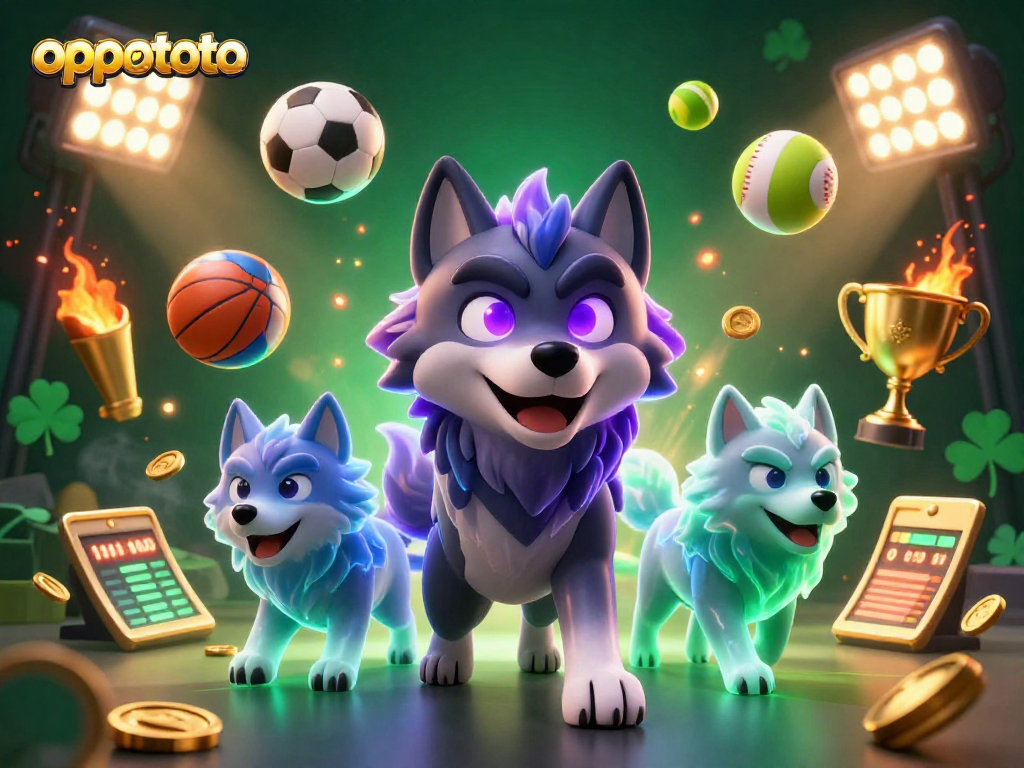 Join the excitement at oppatoto with vibrant 3D sports elements and ghostly characters enhancing your betting experience.