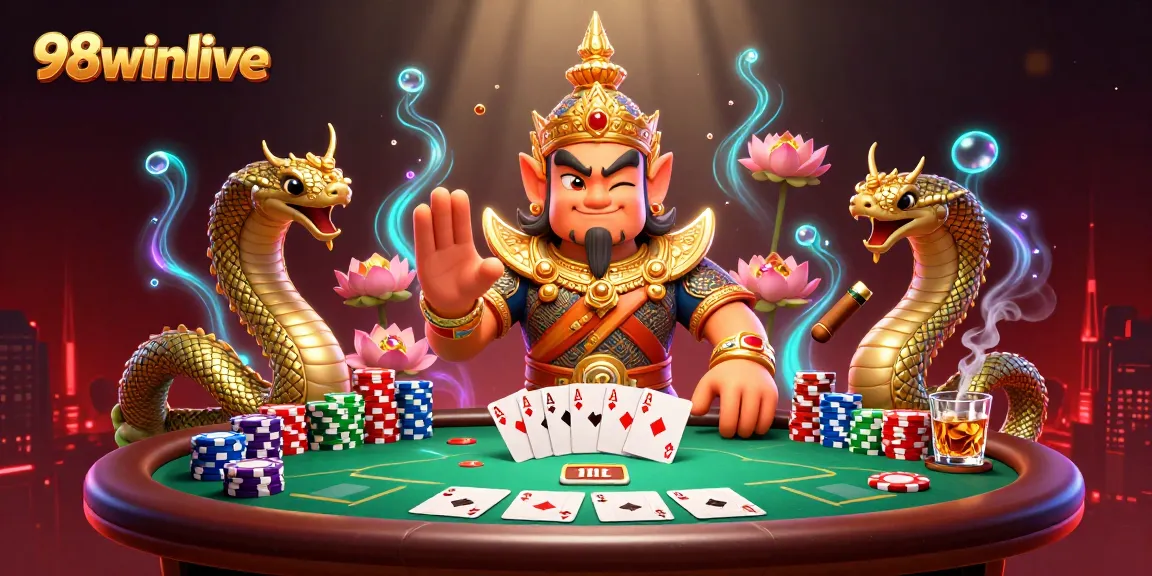 Join the excitement at 98winlive with thrilling poker games at this vibrant casino scene.