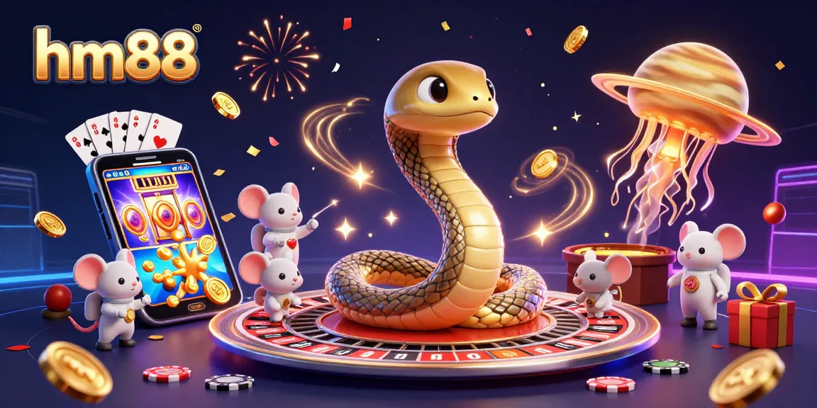 Experience thrilling gameplay at hm88 with cosmic characters and vibrant casino elements.