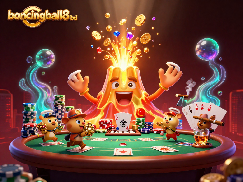 Experience the excitement of bouncingball8 bd with a vibrant casino scene bursting with treasures.
