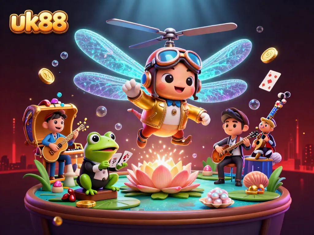 Experience the excitement of uk88 with dynamic casino elements and vibrant characters in a captivating digital scene.