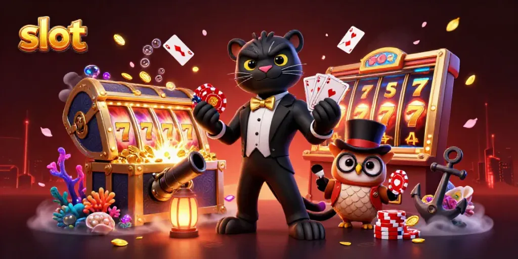 Slot permainan kartu yang menarik dengan karakter daring di kasino virtual