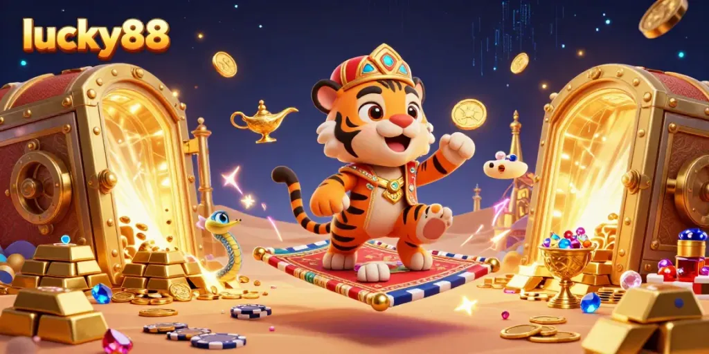 Win big with lucky88 in this dynamic 3D casino universe filled with riches and interactive elements.