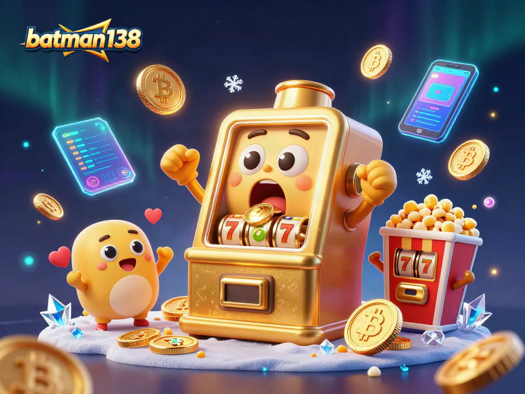 Experience the excitement of wins with batman138 in this vibrant, dynamic casino illustration.