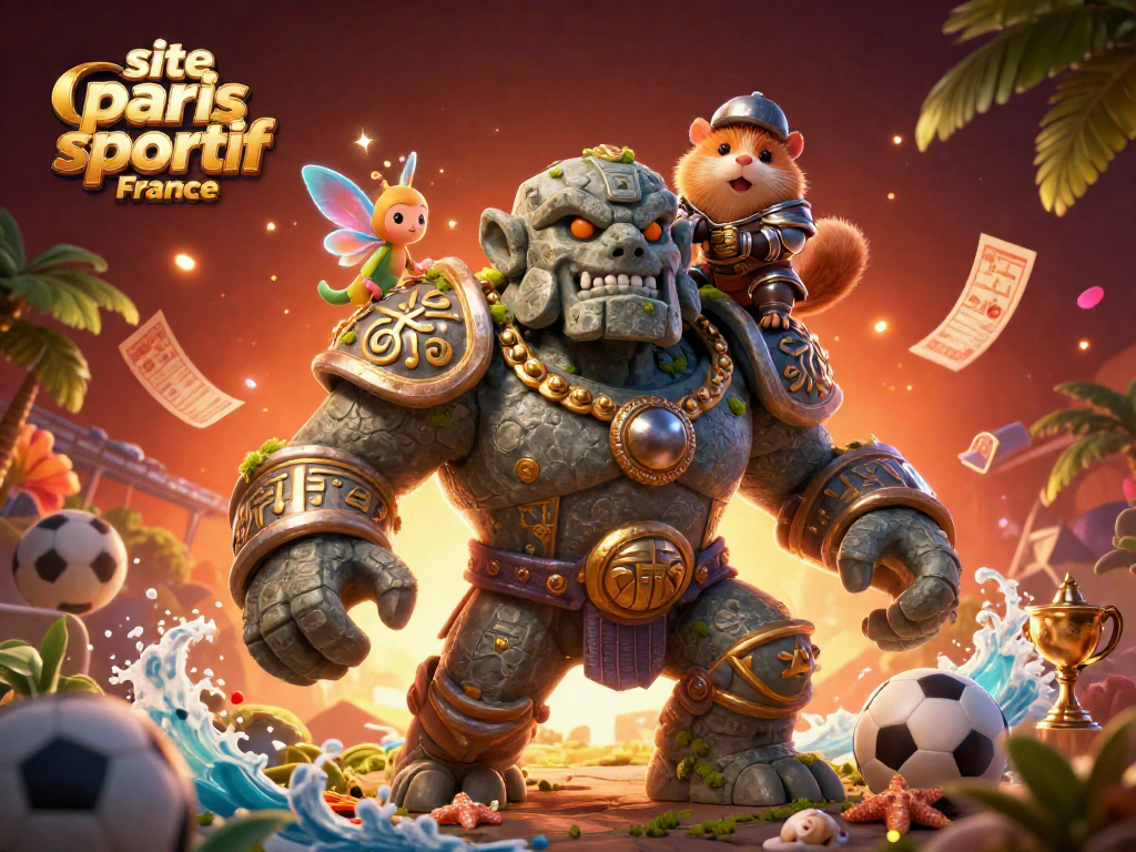 Placer des paris sur le site paris sportif France avec un golem magique et un hamster chevalier.
